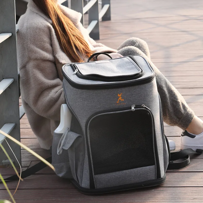 Переноска для домашних питомцев HOOPET переносной рюкзак на два плеча путешествий с