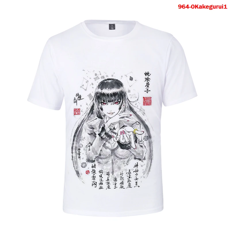 

Kakegurui компульсивный игрок косплей мужская футболка Yumeko Jabami летняя футболка Saotome Meari 3d футболка Хэллоуин Косплей Костюм