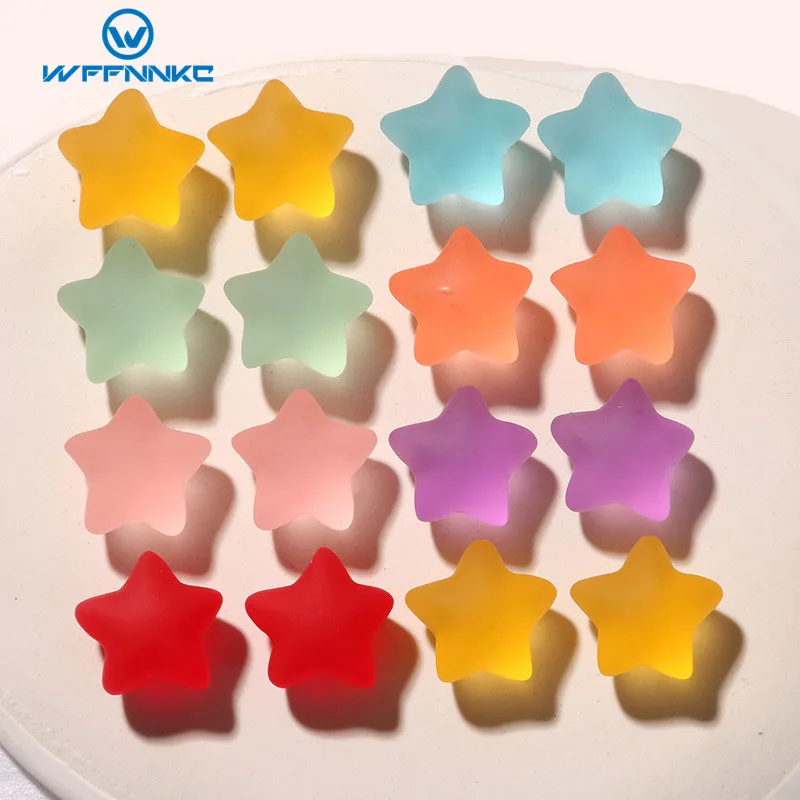 

WFFNNKC, 10 шт., ярких цветов, с пятью острыми звездами, задняя сторона телефона, искусство для украшения дома