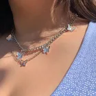 Винтажное ожерелье с бабочкой IPARAM, многослойное геометрическое короткое ожерелье золотого цвета на шею, 2020