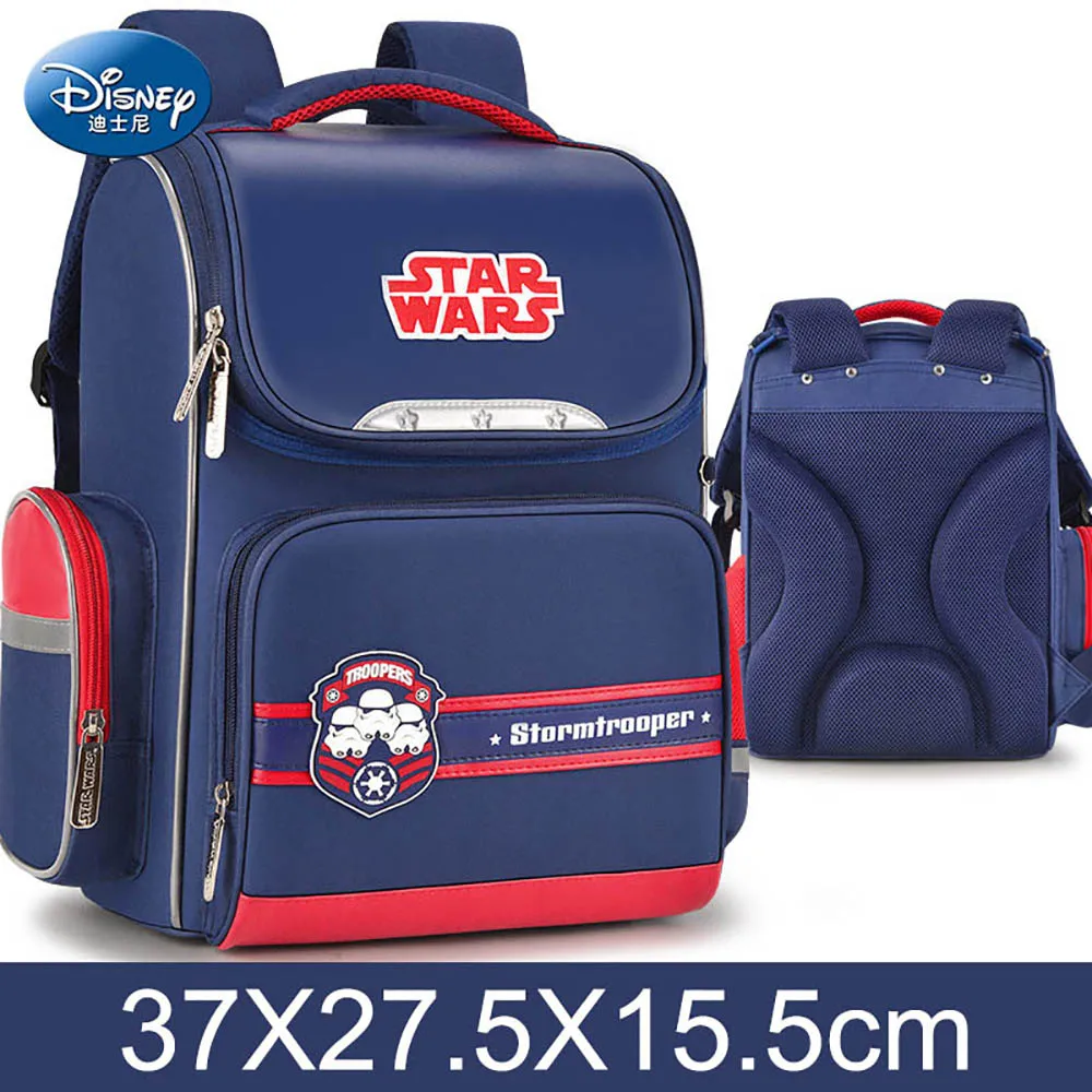 Disney Star Wars Cartoon Pattern Schoolbag Cute Kids Primary School Students 3-6 Grades Cool 7-12 Years Old Child Boy Backpack