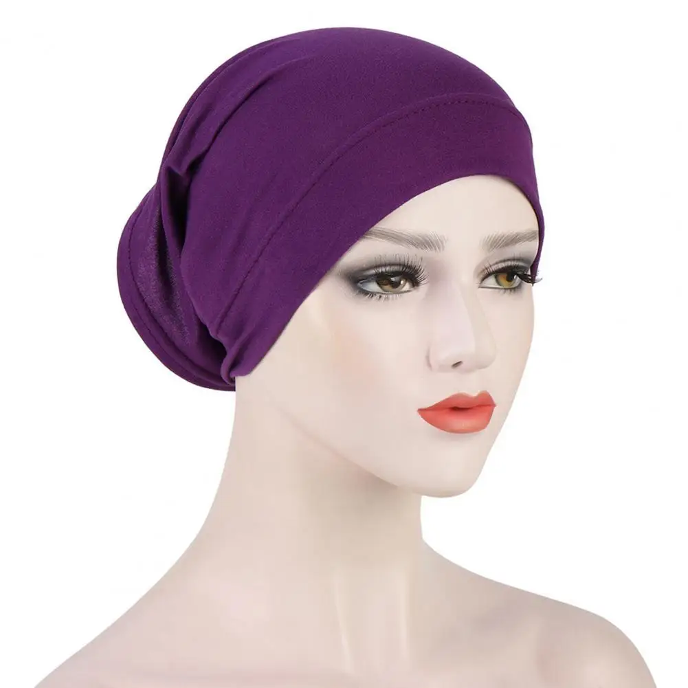 

Headdress Simple Windproof Breathable Headwrap Accessory Women Hat High Tube for Beach