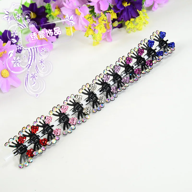 1 шт хрустальные стразы обувь с украшениями в виде цветков и бабочек коготь волос