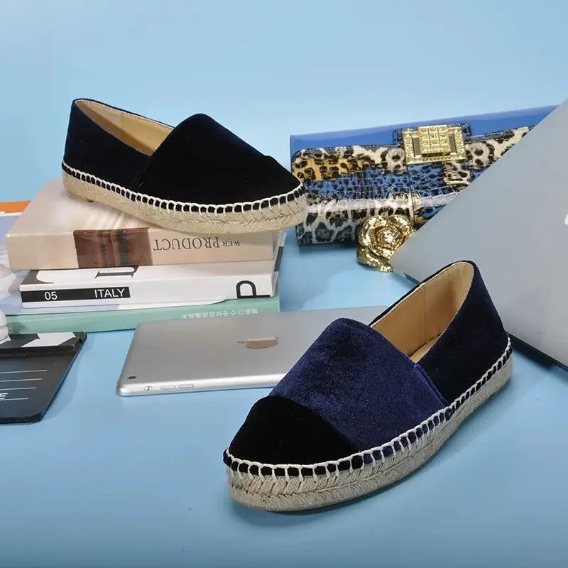 Эспадрильи женские без шнуровки дизайнерские удобные лоферы повседневная обувь