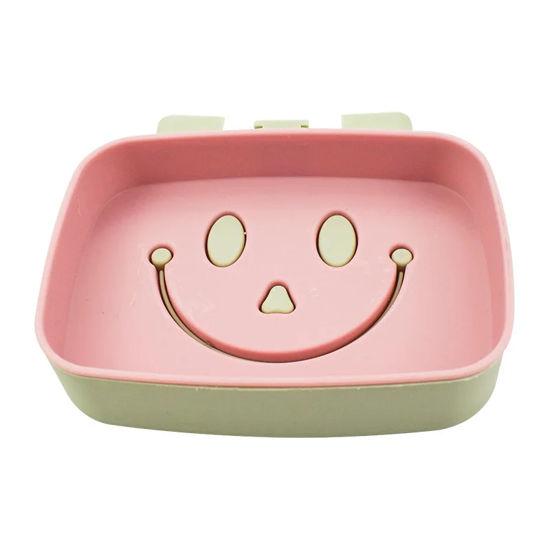 Двухслойная бесшовная Коробка для мыла со смайликом креативная стойка в ванную