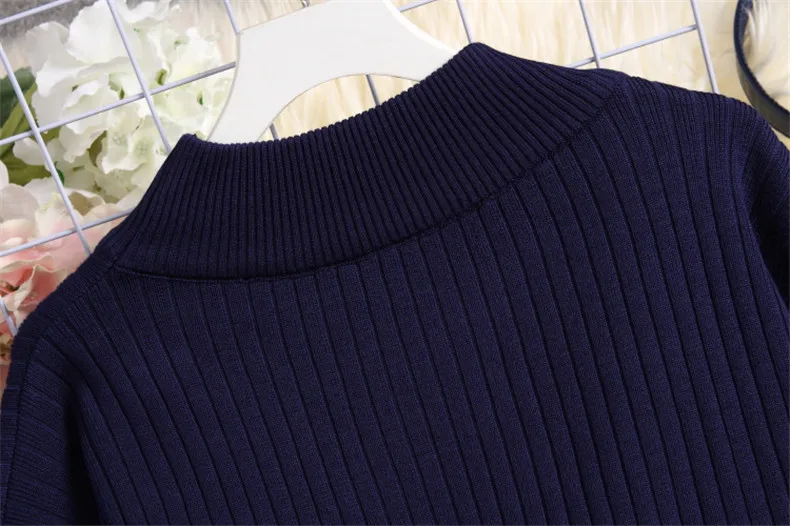 ALPHALMODA, Зимний пуловер с круглым вырезом, Свободный вязаный свитер+ широкие вязанные штаны, Женский Повседневный костюм из 2 предметов, черный и синий цвета