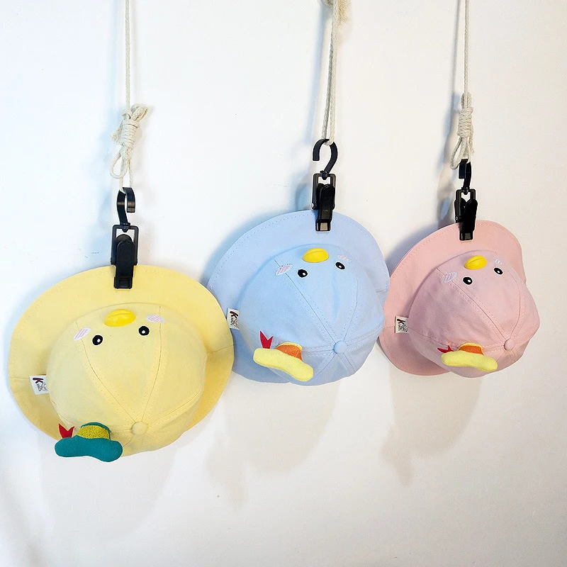 

Unisex Duck Embroidered Bucket Hat with 3D Mouth Packable Fashion Fisherman Cap with Strap Summer Supply New