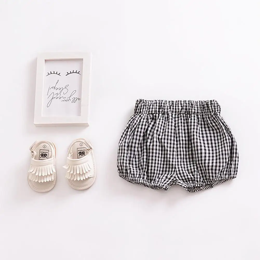 Летние детские шаровары DishyKooker шорты в клетку и полоску брюки из ПП для детей 0 - 3