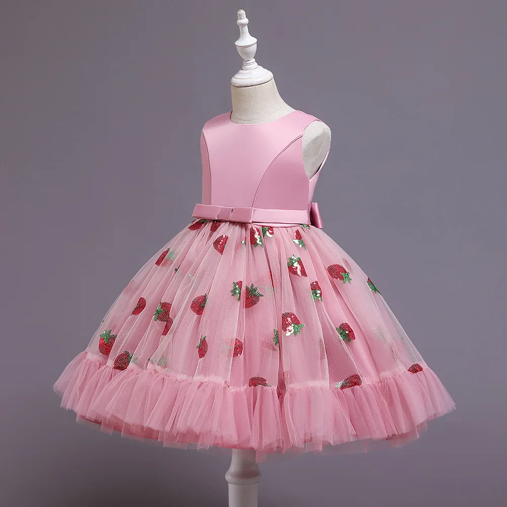 

Girls Wedding Dress Princess Dress Sequin Show Dress Dress Party 2021 New Bridesmaid Dress for Girls