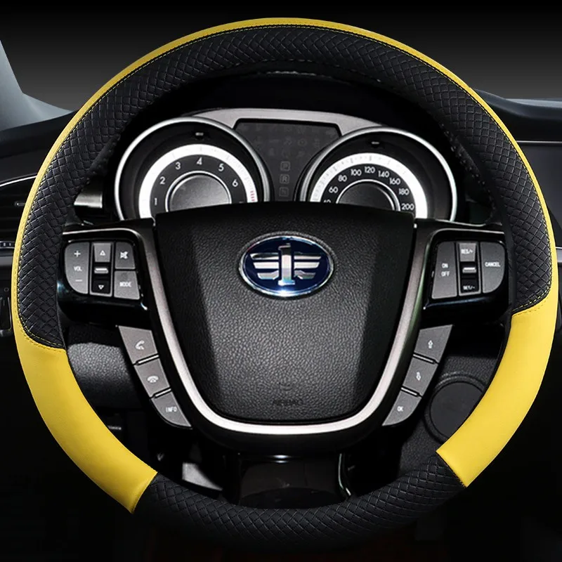 

Universal Car Steering Wheel Cover Automobile suitable Accessories for Dacia ibiza 6l octavia 2 Wheel Protective Red Gray Black