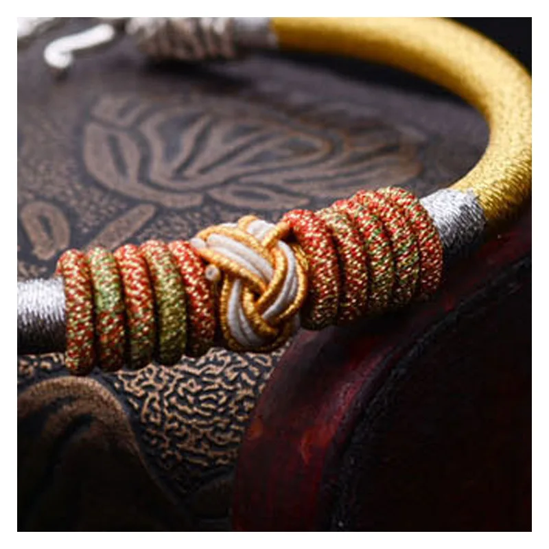 Модная новинка стиль &quotНациональный ветер&quot тибетская Серебряная Веревка с