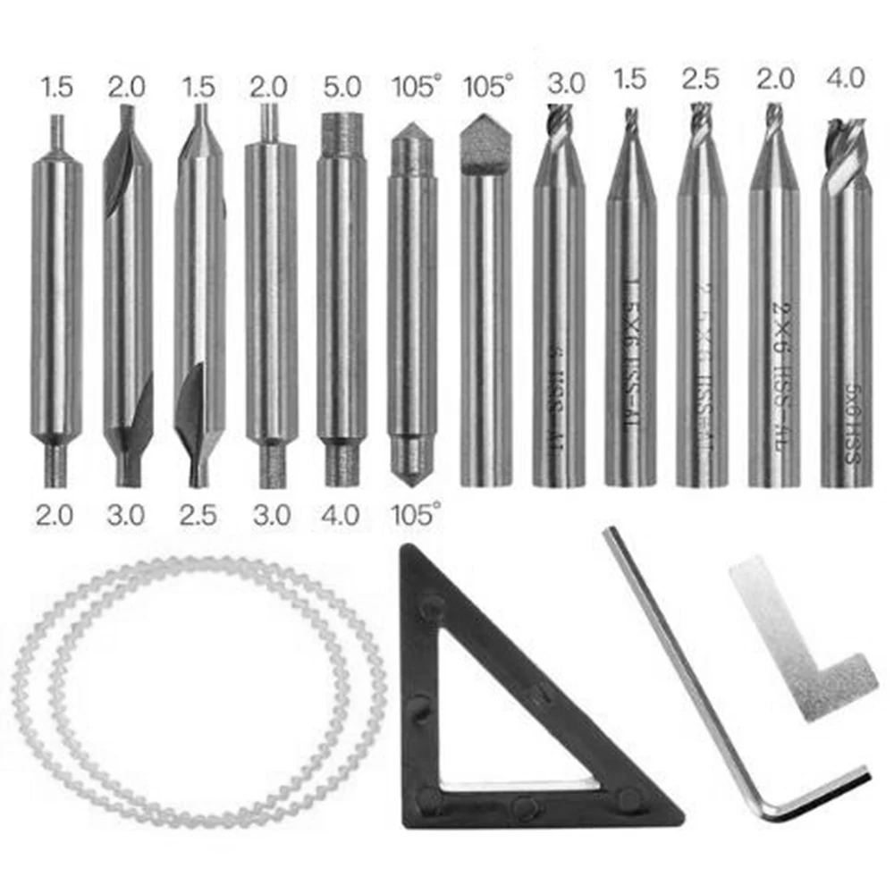 17 шт. полный набор концевых фрез фреза для всех ключевых режущих машин слесарные