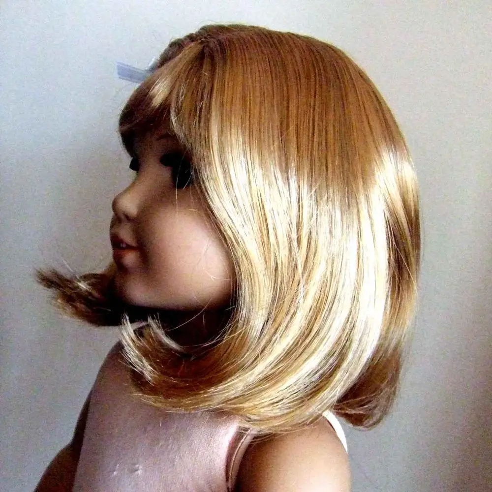 18 &quotдевочка кукла Нелли блонд золотые волосы парик элегантная шикарная