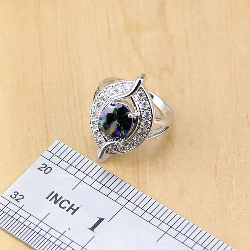 Комплект из колье и серёг серебра 925 пробы | Украшения аксессуары