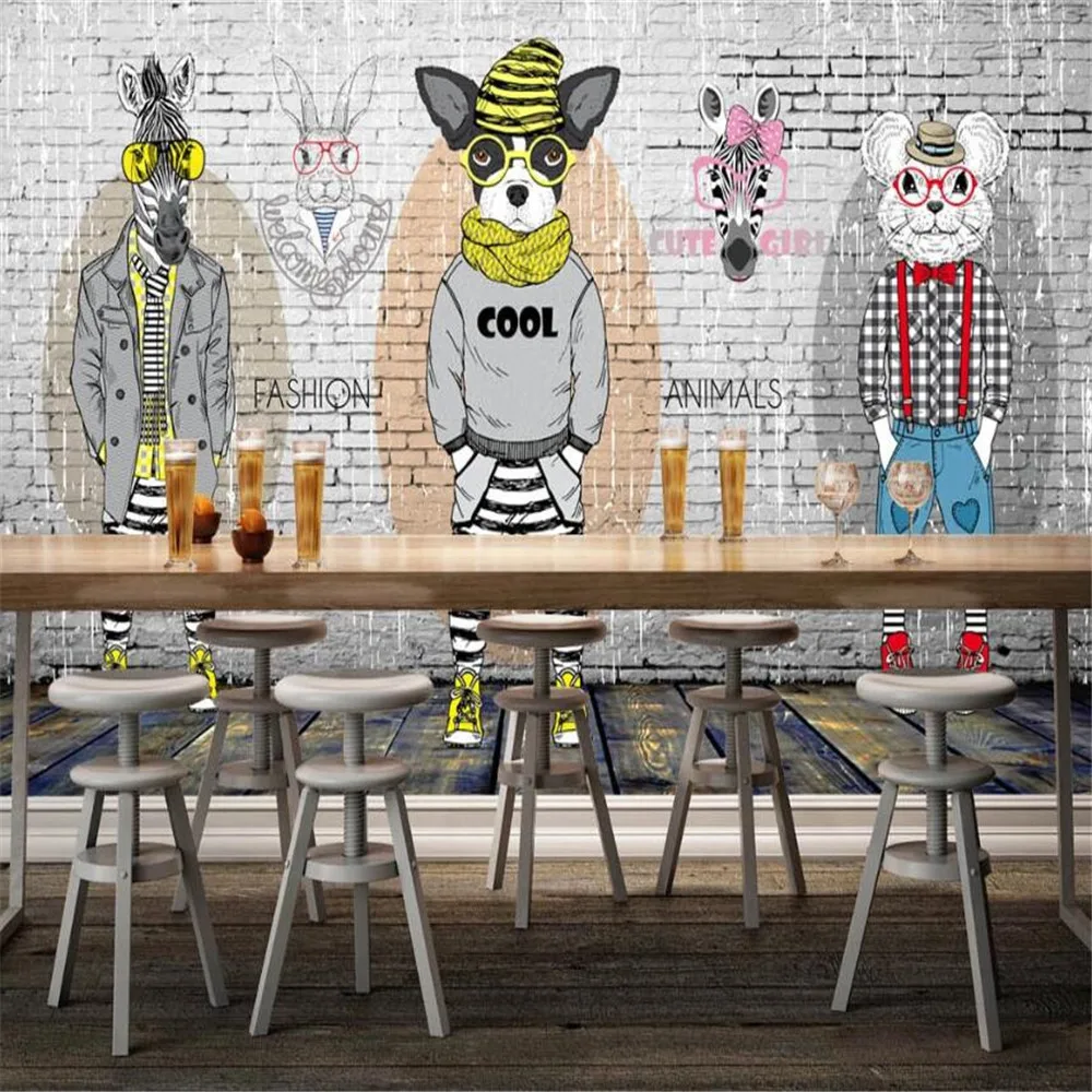 Milofi Мода Абстрактная Зебра Олень фон стены обои фото