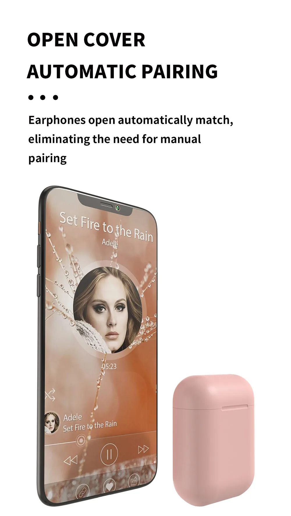 Inpods 12 inpods12 UP Version i12 матовые Беспроводные наушники с Bluetooth 5,0, наушники с супер басами, наушники i7s i9s i11 i12 Tws