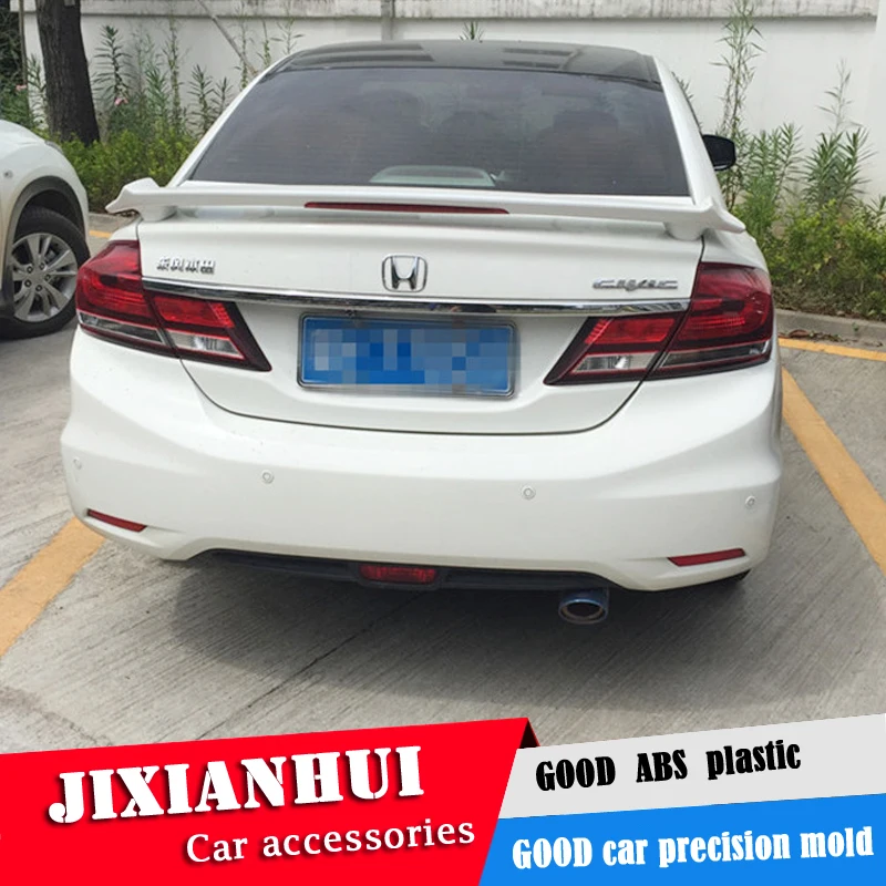 Для Civic спойлер 2012 2015 Honda DKK Спойлер ABS пластик Материал заднее крыло автомобиля