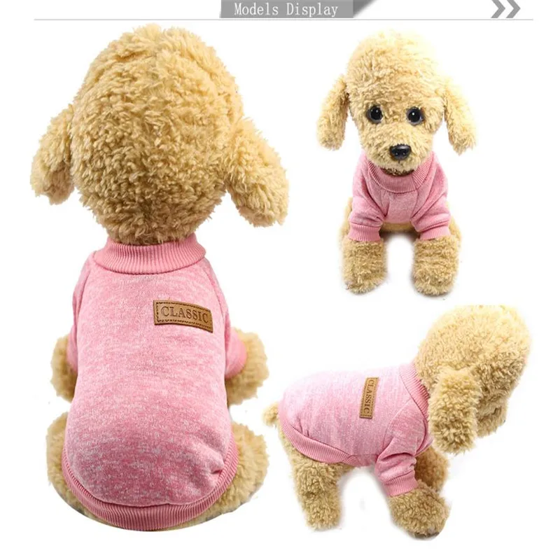 Классическая теплая одежда для собак домашних животных и щенков куртка свитер