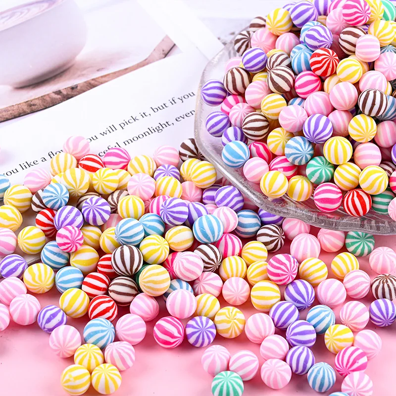 

10pcs Mini Rainbow Bubble Gum Flatback Resin Cabochon Kawaii Simulation Food DIY Embellishments Scrapbook Craft Phone Decor