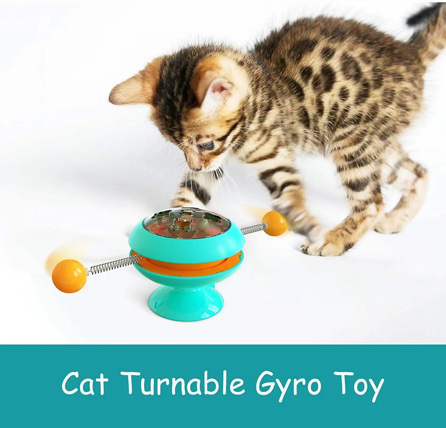 

Windmill cat toy funny turntable funny catnip catching cat hair brush cat toy interactive early education smart pet toy