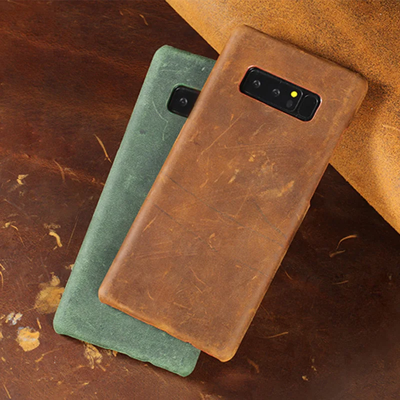 

Чехол для Samsung Galaxy S6 S7edge S8 S9 S10 Plus A10 A20 A30 A50 A70, чехол из кожи Crazy horse для Note 8 9 10 A5 A7 A8 2018 J5 2017