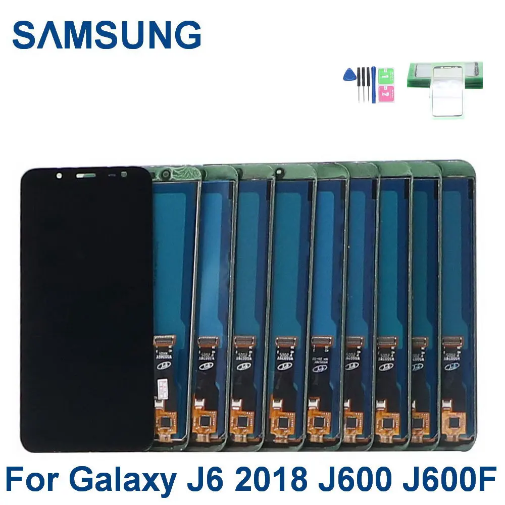 10 шт./лот J600 ЖК экран для Samsung J6 2018 J600F тонкий металлический лист дисплей сенсорный