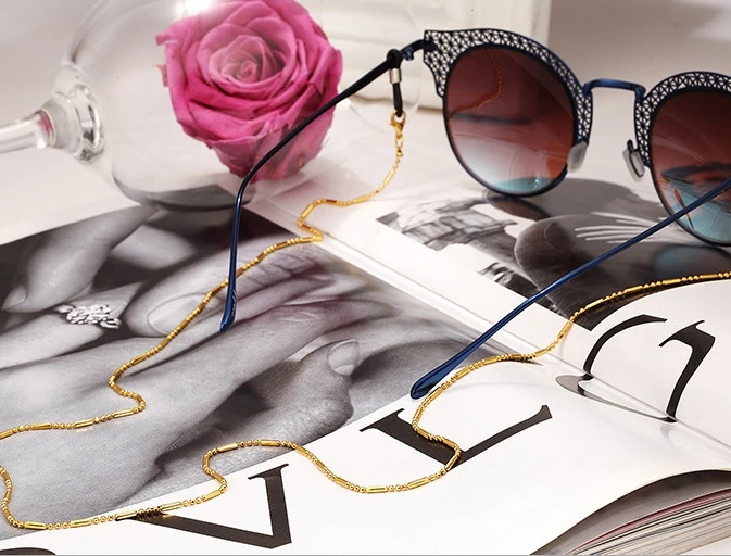 

Minimalist Style Balck Bead Chain Eyeglass Chain Lanyard Reading Glasses Chains Women Accessories Sunglasses Hold Straps Cords