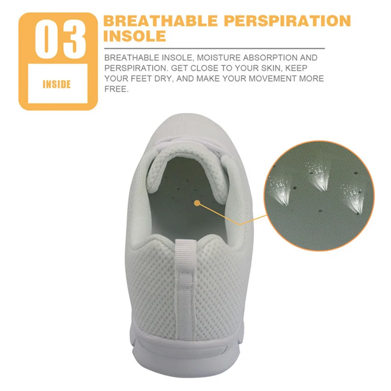 2023 Fashion Women's Nurse Sneakers Breathable Autumn Flat Shoes for Female Design Casual Lace up Walk Shoes Lightweight Zapatos