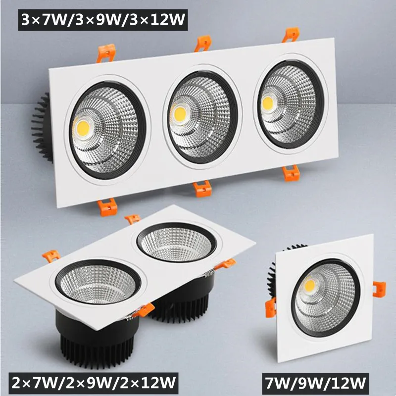 Встраиваемый потолочный светодиодный светильник с регулируемой яркостью