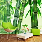 3D фотообои на заказ, зеленые бамбуковые обои с природным пейзажем, Большие Настенные обои для гостиной, спальни, домашнего декора