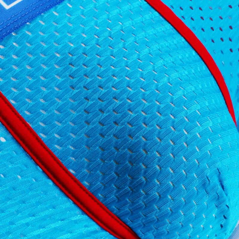 Трусы-боксеры мужские сетчатые однотонные дышащие шорты в стиле пэчворк удобное