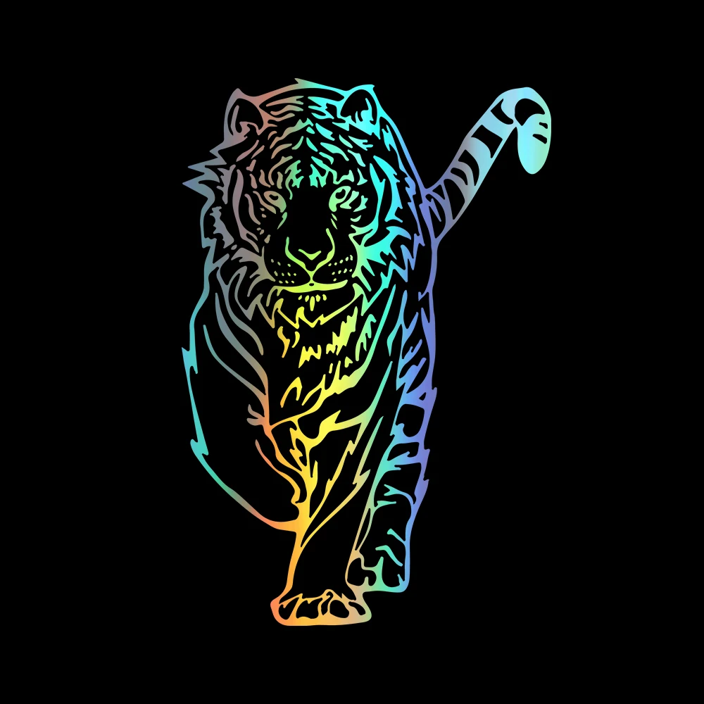 20x13.5cm Walking tiger Car Stickers and Decals for Auto Products Window Vinyl Sticker Accessories | Автомобили и мотоциклы
