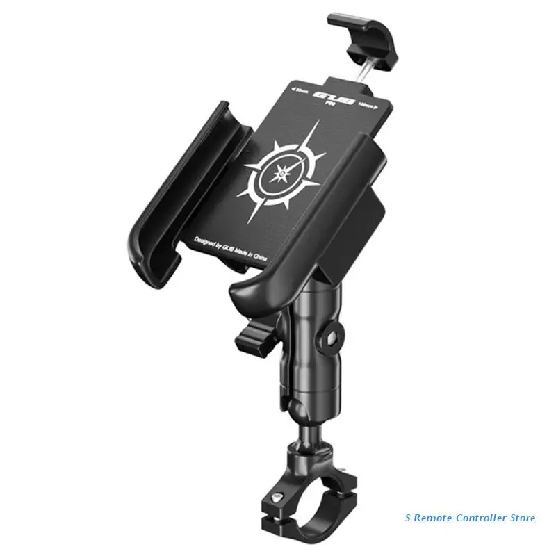 

BX0E Motorcycle Phone Navigation Bracket with Antiskid Rubber Pad for Mountain Road Folding Bike Scooter Stable Shockproof
