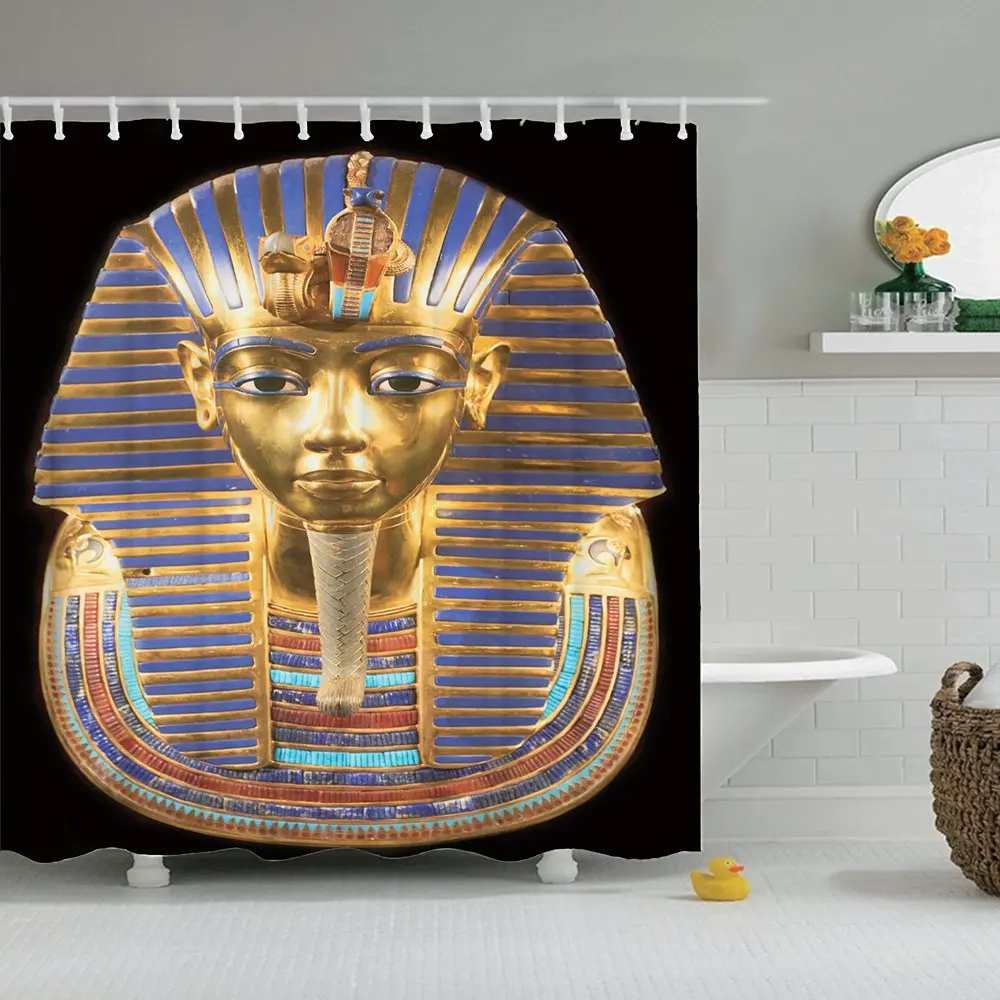 Dafield Античная египетская художественная занавеска для душа устойчивая к плесени