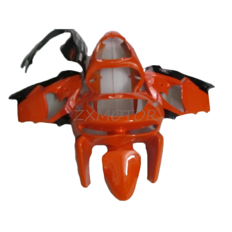 

Новые популярные комплекты обтекателей для мотоциклов, подходят для Kawasaki Ninja ZX9R 1998 1999, оранжевые, черные обтекатели, детали zx9r 98 99, кузов инъе...