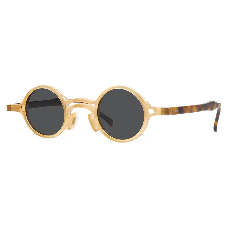 

Round vintage sunglasses small frame acetate eye frame green sunglasses