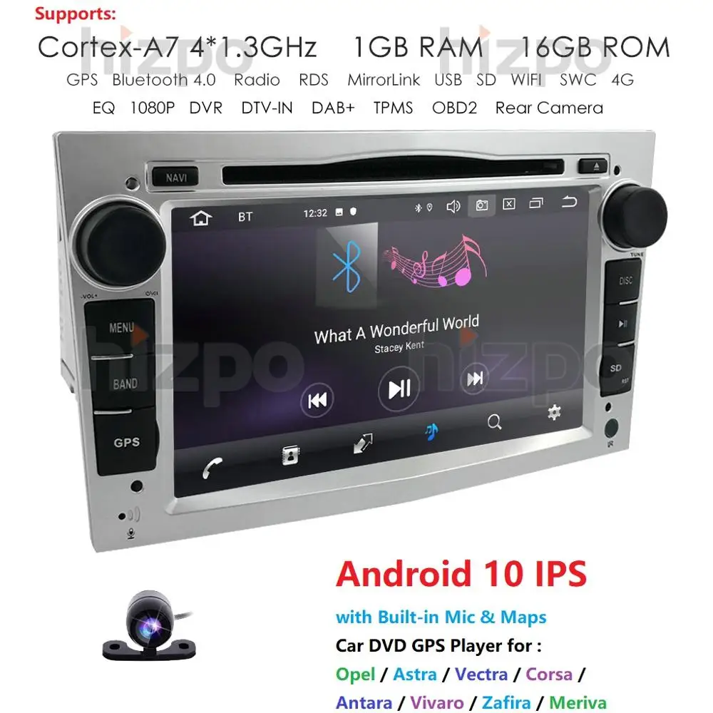 Автомобильный DVD плеер 2 Din Android 10 0 navi Авторадио стерео для Vauxhall Opel Astra H G J Vectra Antara