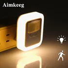 Светодиодный ночник с датчиком движения, лампа для украшения спальни, настенный светильник для умного дома, лестница, кухонный шкаф, детский подарок, декоративный