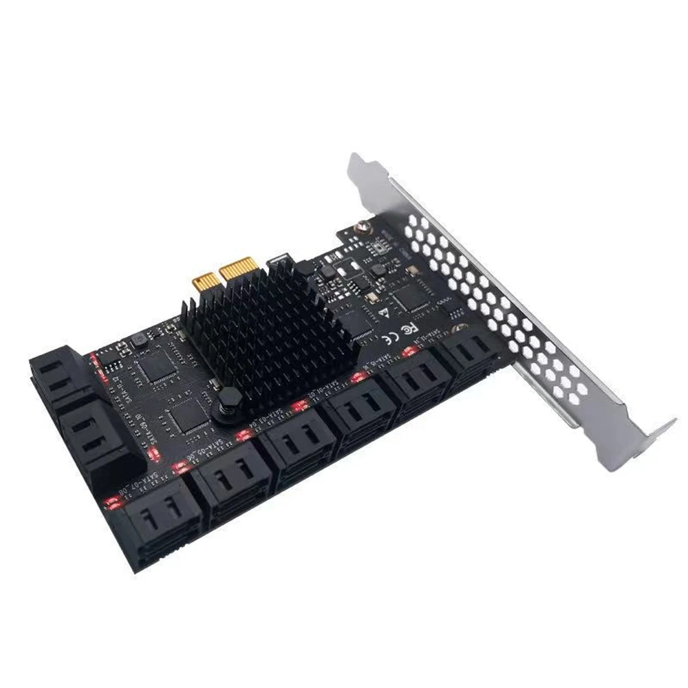 sata to pcie adapter 581012162024 ports pci express x1 x4 x8 x16 to sata 3 0 interface 6gbp rate with sata 3 0 data cable free global shipping