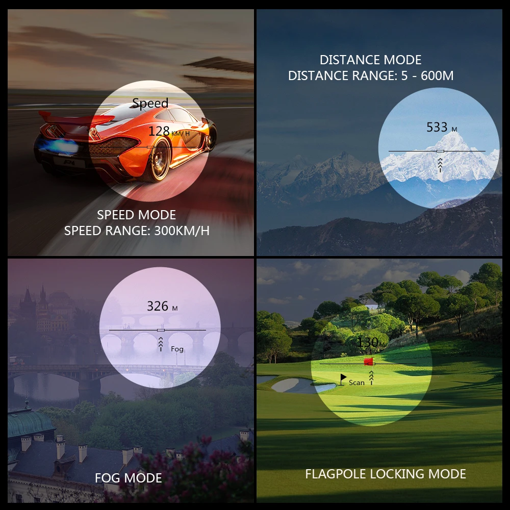 

Lixada 600/900M Golf Laser Rangefinder Laser Distance Meter Speed Tester Laser Digital Outdoor Measurement Monocular Telescope