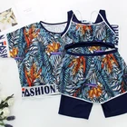 2021 новый купальник женский танкини размера плюс пляжная одежда Mallas De Bano Mujer спортивный купальник с высокой талией Большой размер купальный костюм