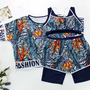 2021 новый купальник женский танкини размера плюс пляжная одежда Mallas De Bano Mujer спортивный купальник с высокой талией Большой размер купальный костюм