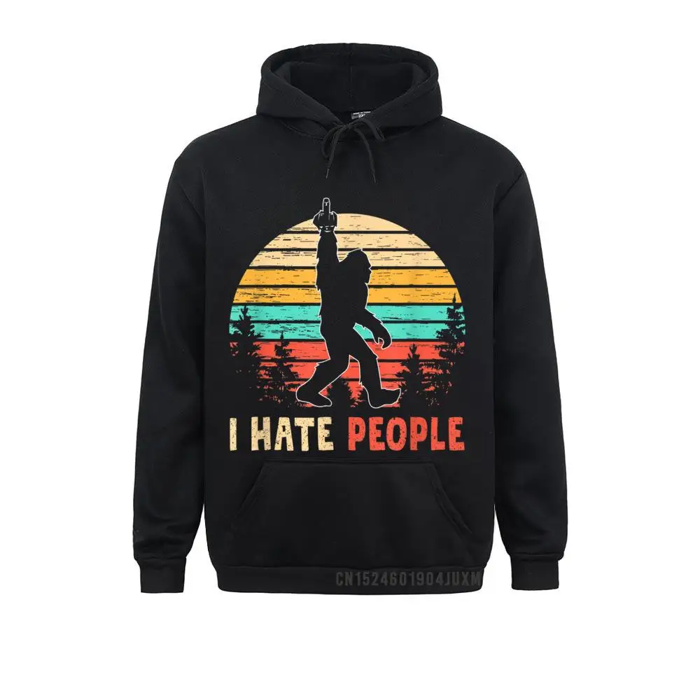 

Hoodies Lovers Day Men Sweatshirts Bigfoot Middle Finger I Hate People Abduction Sasquatch Gift Design Sportswears 2021