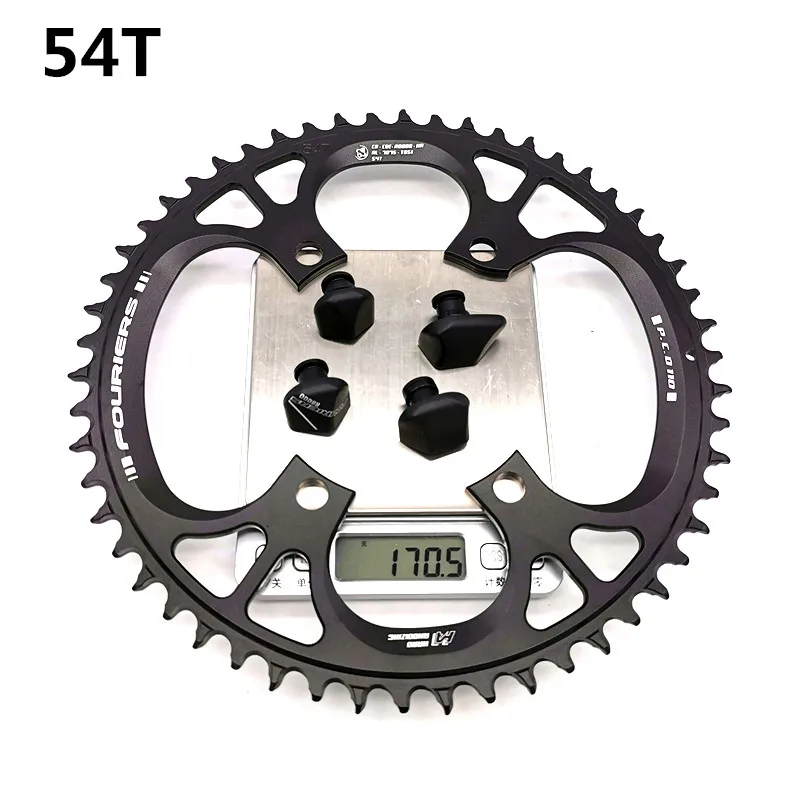 Велосипедная круглая узкая широкая цепь кольцо 54T 56T 58T шоссейная велосипедная