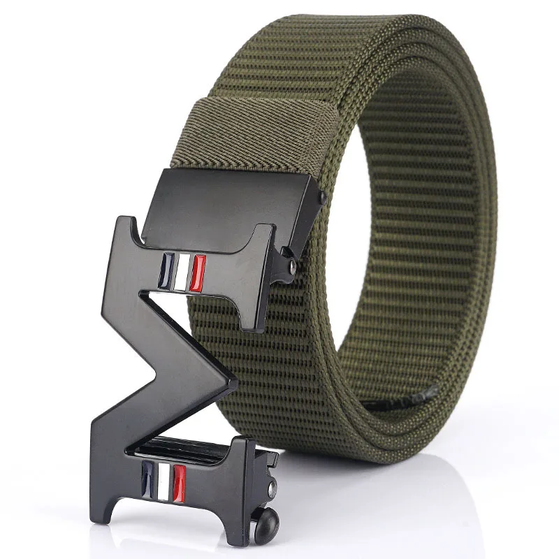 

New men's automatic nylon belt Korean youth leisure fashion belt