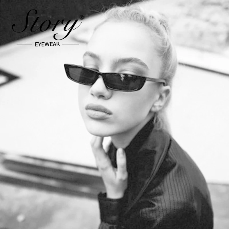 История 2018 брендовые винтажные маленькие прямоугольные Солнцезащитные очки