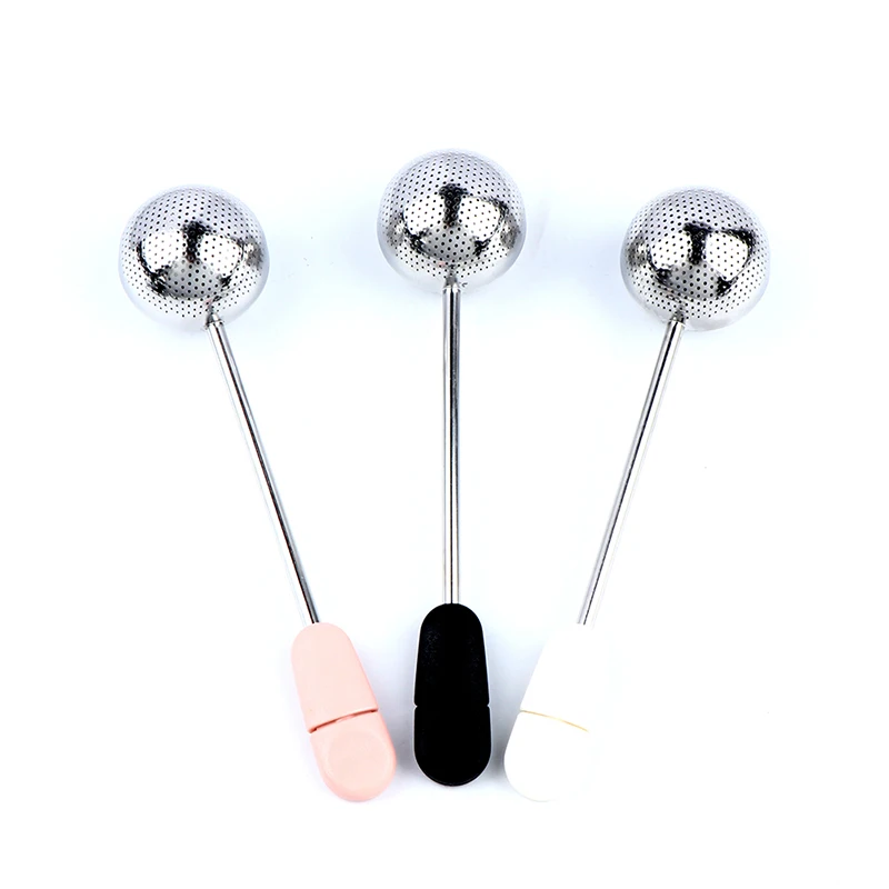 

Stainless Steel Fine Mesh Tea Infuser Strainer Mesh Tea Ball Filter Handle