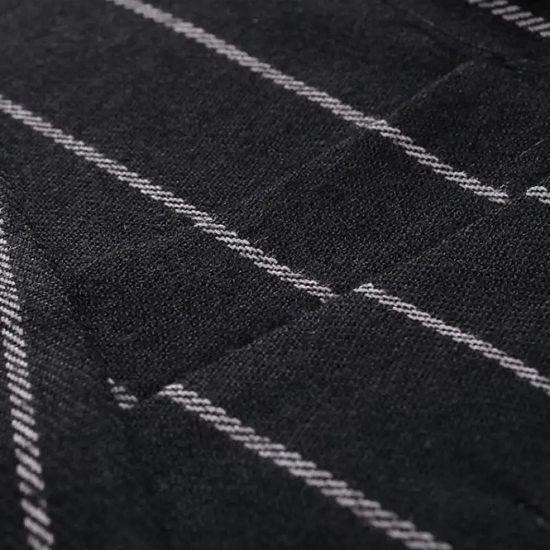 

2020 Autumn New Men Suit Collar Simple Black Striped Vest Jacket Loose Large Size Casual All-match Men Vest Jacket Free Shipping