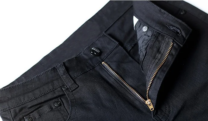 CatonATOZ 1878 женские черные Стрейчевые рваные джинсовые брюки с высокой талией узкие