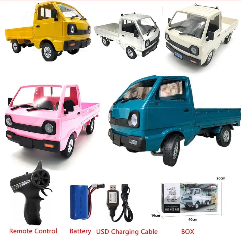 

1:10 2WD RC Car Simulation Drift Climbing Truck LED Light On-road 260 Brushed Motor D12 Car 1/10 For Kids Gifts Toys